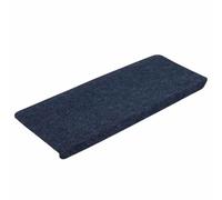 vidaXL Stair Mats Self-adhesive 15 pcs 65x24.5x3.5 cm Blue UK