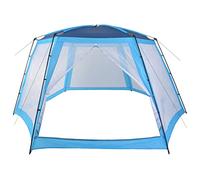 vidaXL Pool Tent Fabric 660x580x250cm Blue Beach Party Canopy Shelter Sunshade