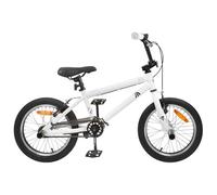 vidaXL BMX Bicycle 20 Inch for Over 9 Years White, Classic BMX Bicycle for Kids, Adjustable Handlebar & Saddles, Youth, Ankle Speed, Steel Frame