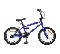 vidaXL BMX Bicycle 16 Inch for 5-8 Years Old Dark Blue, Adjustable Handles, Children's BMX Bike, Stunt Bike, Outdoor Bike, Sporty Bicycle for Children