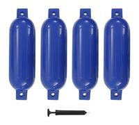 vidaXL Boat Fenders 4 pcs Blue 51x14 cm PVC