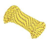 vidaXL Boat Rope 4mm x 50m - Durable Polypropylene Braided Cord, Bright Yellow Dock Line for Boating, Sailing, Rigging