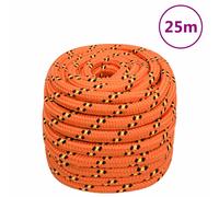 vidaXL Polypropylene Boat Rope - Marine UV & Abrasion Resistant - 20 mm x 25 m Orange