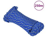 vidaXL Boat Rope Blue 3 mm 250 m Polypropylene