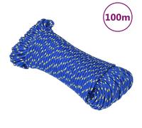 vidaXL Boat Rope Blue 5 mm 100 m Polypropylene