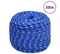 (blue, 6 mm/ 50 m) Marine Rope Dock Coil Boat Line Polypropylene Rope Multi Sizes Multi Colours