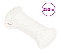 vidaXL Boat Rope Full White 3 mm 250 m Polypropylene