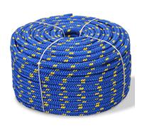 vidaXL Boat Rope Polypropylene 14 mm 50 m Blue Anchor Line Mooring Rope