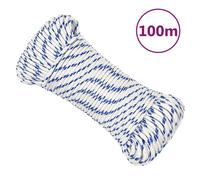 vidaXL Boat Rope White 5 mm 100 m Polypropylene