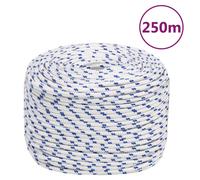 vidaXL Boat Rope White 6 mm 250 m Polypropylene