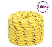 vidaXL Boat Rope Yellow 20 mm 100 m Polypropylene