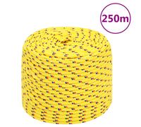 vidaXL Boat Rope Yellow 8 mm 250 m Polypropylene