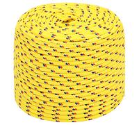 vidaXL Durable Polypropylene Boat Rope – 8 mm, 500 m – Yellow
