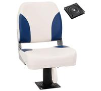 vidaXL Boat Seat with Pedestal 360 Rotatable Canoe Seat Adjustable Kayak Seat
