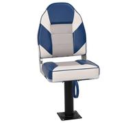 vidaXL Boat Seat with Pedestal 360 Rotatable Canoe Seat Adjustable Kayak Seat
