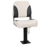 vidaXL Boat Seat with Pedestal 360 Rotatable Canoe Seat Adjustable Kayak Seat