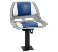 vidaXL Boat Seat with Pedestal 360 Rotatable Canoe Seat Adjustable Kayak Seat