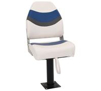 vidaXL Boat Seat with Pedestal 360 Rotatable Canoe Seat Adjustable Kayak Seat