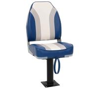vidaXL Boat Seat with Pedestal 360 Rotatable Canoe Seat Adjustable Kayak Seat