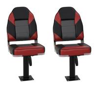 vidaXL Boat Seats 2 pcs with Pedestal 360° Rotatable