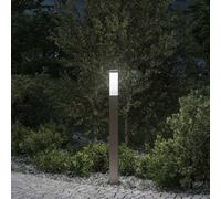 Bollard Light 80cm Stainless Steel Silver IP44 Outdoor Garden vidaXL