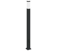 vidaXL Bollard Light with Outlet 110 cm Black IP44