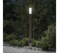 vidaXL Bollard Light with Outlet 110 cm Stainless Steel IP44