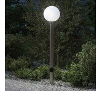 vidaXL Bollard Light with Outlet 120 cm Stainless Steel IP44