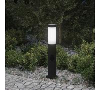 vidaXL Bollard Light with Outlet 50 cm Stainless Steel IP44