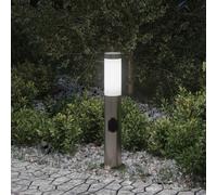 vidaXL Bollard Light with Outlet 50 cm Stainless Steel IP44