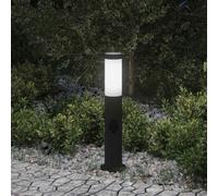 vidaXL Bollard Light with Outlet 50 cm Stainless Steel IP44