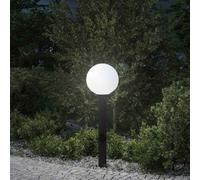 vidaXL Bollard Light with Outlet 80 cm Black IP44