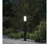 vidaXL Bollard Light with Outlet 80 cm Stainless Steel IP44