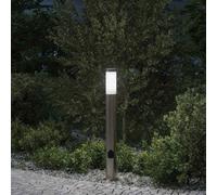 vidaXL Bollard Light with Outlet 80 cm Stainless Steel IP44