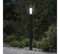vidaXL Bollard Light with Sensor 110 cm Black IP44