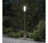 vidaXL Bollard Light with Sensor 110 cm Stainless Steel IP44