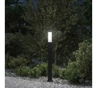 vidaXL Bollard Light with Sensor 80 cm Black IP44