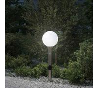vidaXL Bollard Light with Sensor&Outlet 80 cm Stainless Steel IP44