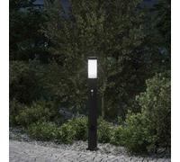 vidaXL Bollard Light with Sensor&Outlet 80 cm Stainless Steel IP44