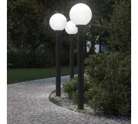 vidaXL Bollard Lights 3 pcs 120 cm Black IP44