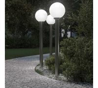 vidaXL Bollard Lights 3 pcs 120 cm Stainless Steel IP44