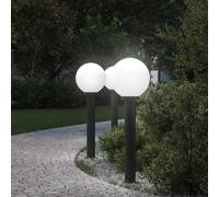 vidaXL Bollard Lights 3 pcs 80 cm Black IP44