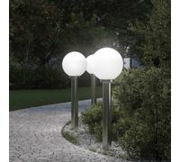 vidaXL Bollard Lights 3 pcs 80 cm Stainless Steel IP44