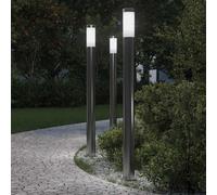 vidaXL Bollard Lights 3pcs 110 cm Stainless Steel IP44