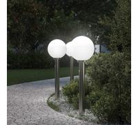 vidaXL Bollard Lights with Sensor 3 pcs 80 cm Stainless Steel IP44