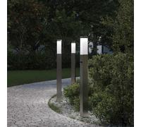 vidaXL Bollard Lights with Sensor 3 pcs 80 cm Stainless Steel IP44