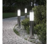 vidaXL Bollard Lights with Sensor 3pcs 50 cm Stainless Steel IP44