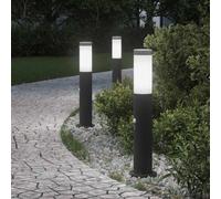 vidaXL Bollard Lights with Sensor 3pcs 50 cm Stainless Steel IP44