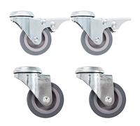 vidaXL Bolt Hole Swivel Casters 4 pcs 50 mm