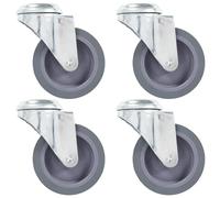vidaXL Bolt Hole Swivel Casters 4 pcs 75 mm